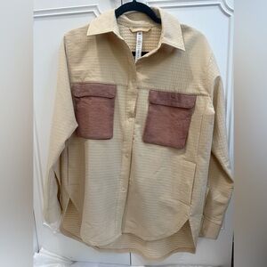 Lululemon Grid Fleece Blouse Shirt